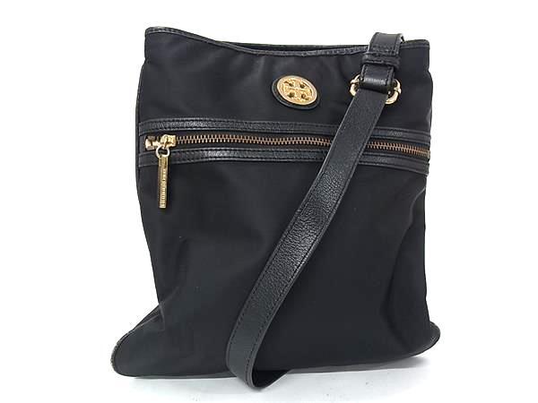 1円 TORY BURCH トリーバーチ ナイロン ショルダーバッグ クロスボディ 斜め掛け 肩掛け レディース ブラック系 BQ4917拍卖