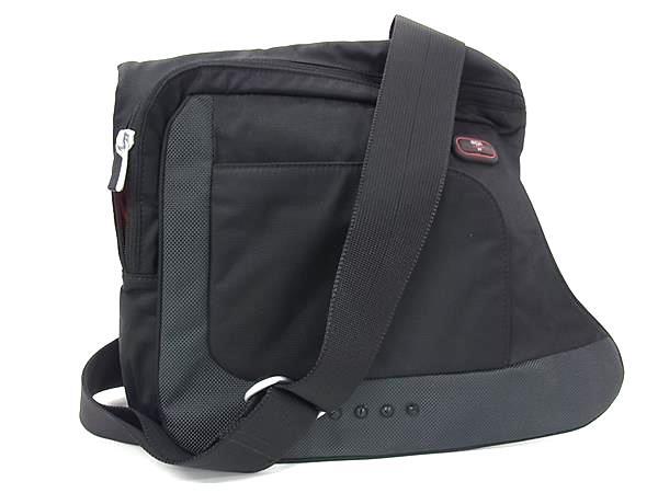 1円 ■美品■ TUMI トゥミ ナイロン クロスボディバッグ ショルダーバッグ 斜め掛け メンズ ブラック系 BT5777拍卖