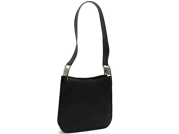 1円 Salvatore Ferragamo フェラガモ 7647 ヴァラ レザー ショルダーバッグ 肩掛けかばん レディース ブラック系 FQ7873拍卖