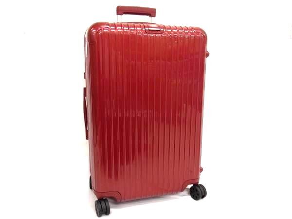 1円 RIMOWA リモワ サルサ ポリカボネート ダイヤルロック式 4輪 キャリーケース スーツケース メンズ レディース レッド系 FW5196拍卖