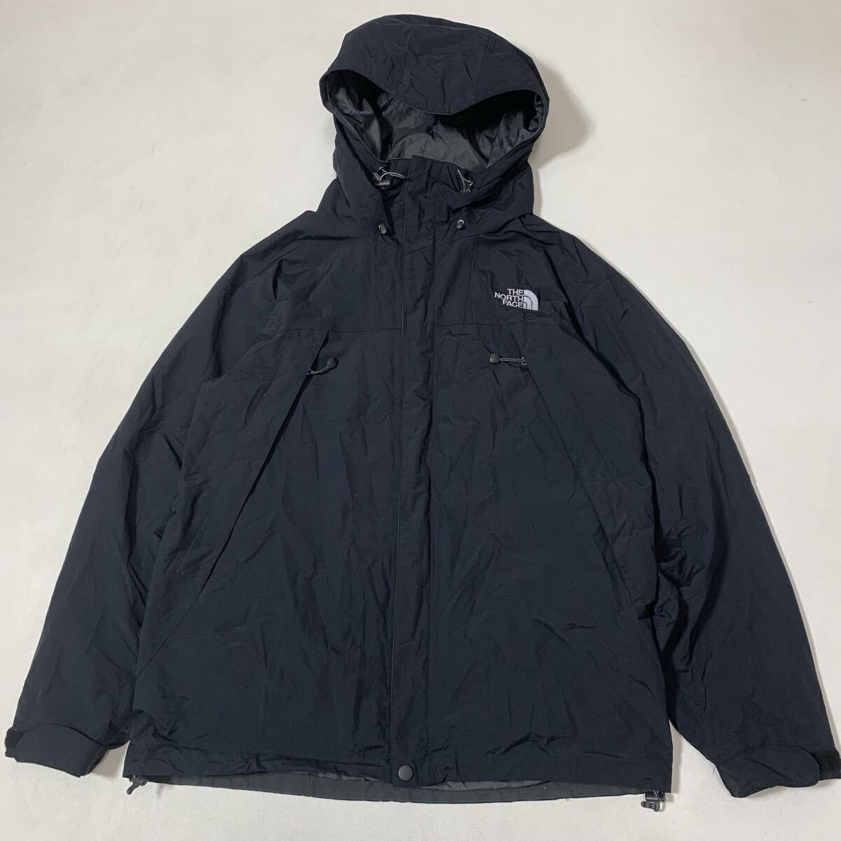 A ザ ノースフェイス THE NORTH FACE TNF SCOOP JACKET L ブラック 黒 マウンテンパーカー NP15501 防水 アウトドア メンズ 60515G拍卖