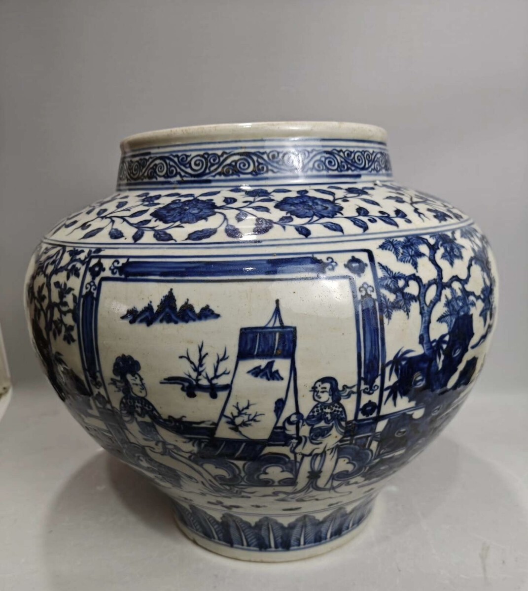 【積古】中国古美術 元時代 青花 壺 古玩 骨董 美術品 骨董品 時代物 古美術 唐物 当時物 置物 h2拍卖