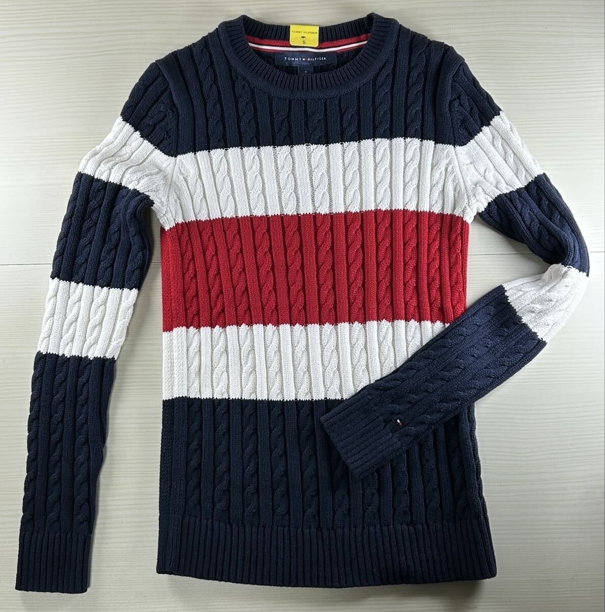 【タグ付】TOMMY HILFIGER◇トミーヒルフィガー◇長袖◇ケーブルニット拍卖