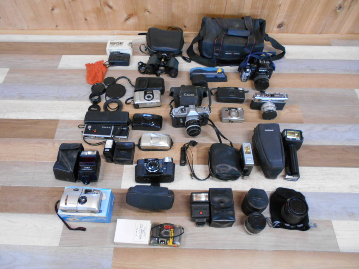 【商品詳細必読】10 カメラ 双眼鏡 FUJI オリンパス Canon MINOLTA など おまとめ 激安1円スタート拍卖