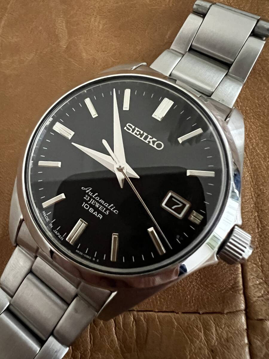 美品!セイコー SEIKO☆オートマティック☆裏スケルトン☆4R35-03X0☆自動巻き時計☆メンズ☆黒文字盤☆拍卖