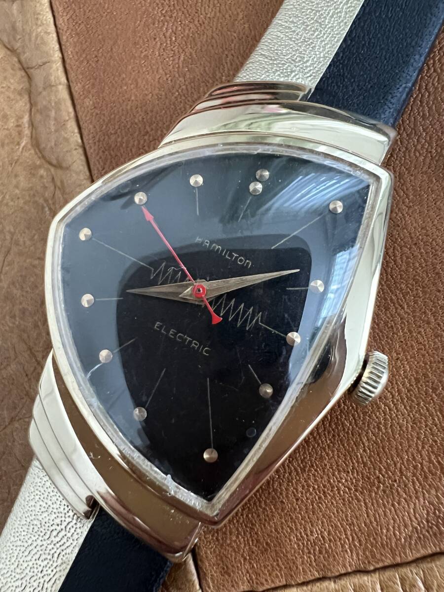 最初期☆1950年代 ハミルトン☆ベンチュラ☆エレクトリック☆14K 14金 金無垢☆クオーツ時計☆稼働品拍卖