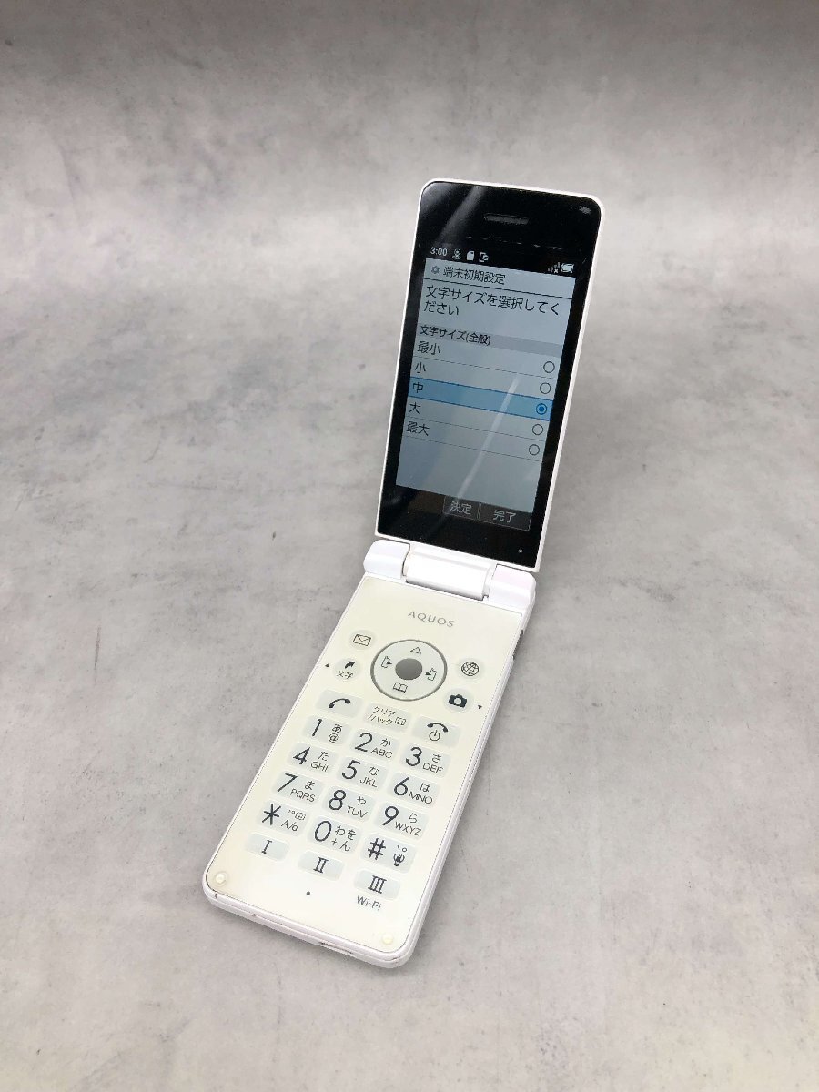 ガラケー 携帯電話 【OK11370】A206SH AQUOS アクオス SHARP シャープ 22年製 バッテリー SHBHB1 SBM系 判定〇 260505拍卖