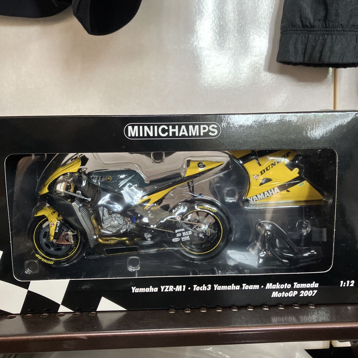 504 未使用 YAMAHA YZR-M1 N 6 TECH3 TEAM MOTOGP 2007 MAKOTO TAMADA - YELLOW BLACK /Minichamps 1/12 バイク ミニカー 模型 完成品拍卖