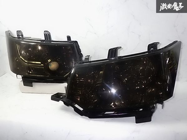 ☆点灯OK☆三菱 純正加工 CV5W CV4W デリカD5 D:5 前期 スモーク HID キセノン ヘッドライト ヘッドランプ 左右 KOITO 100-87918拍卖
