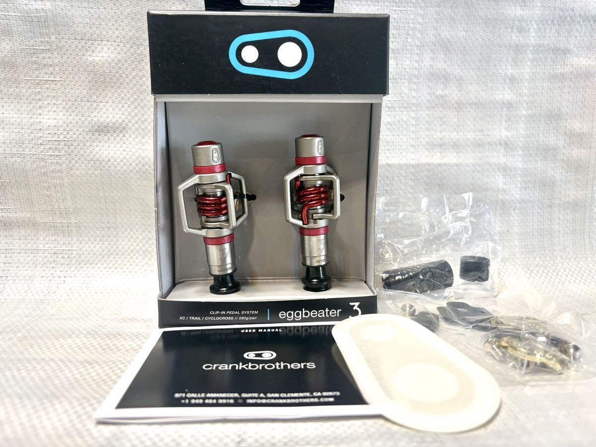 新品 定価2万6,180円 crankbrothers エッグビーター3 ビンディングペダル SPD クランクブラザーズ 検品7854拍卖