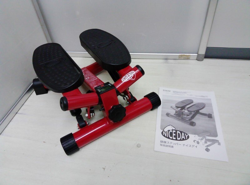 2 NICE DAY ナイスデイ ステッパー ND-1R レッド 赤 有酸素運動 健康器具 昇降運動 オークローンマーケティング拍卖