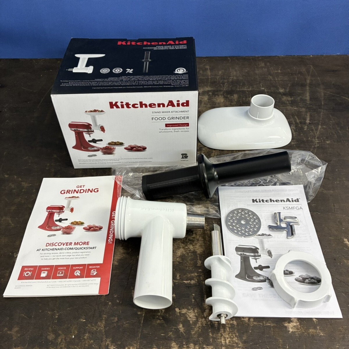美品 KitchenAid キッチンエイド KSMFGA Food Grinder Attachment フードグラインダー アタッチメント調理器具拍卖