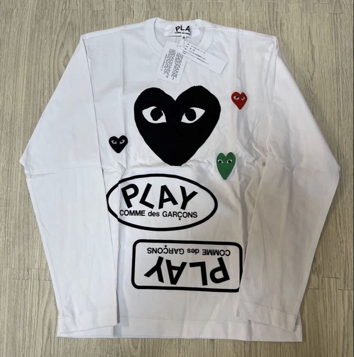 コムデギャルソン Play Comme des GARCONS ロンT Mサイズ拍卖