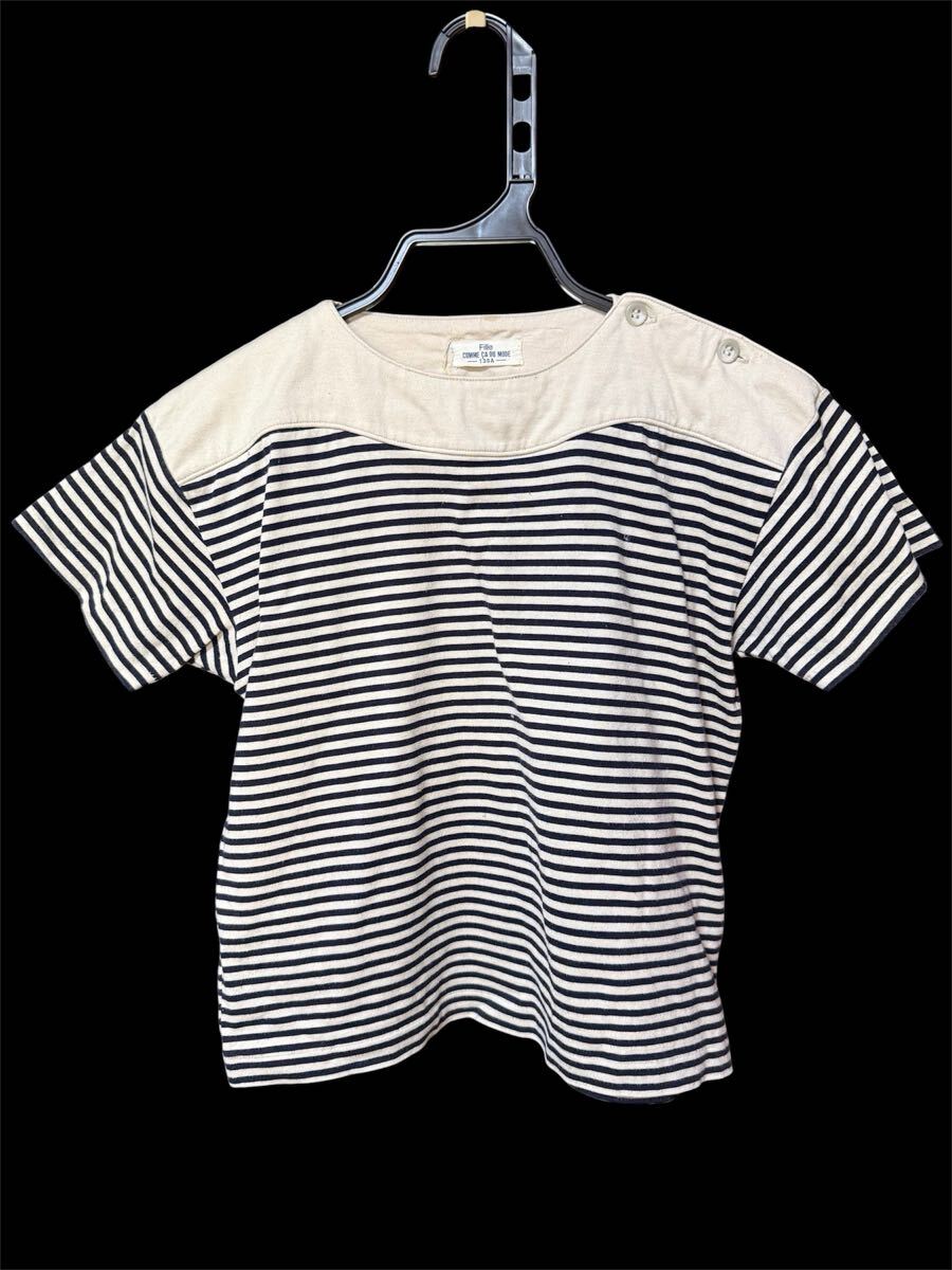 COMME CA DU MODE コムサデモード ボーダーTシャツ 130A拍卖