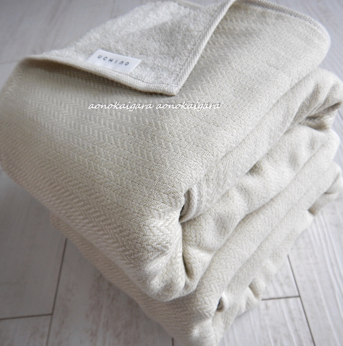 新品◆今治産◆15840円◆高価◆オーガニックコットン◆片面ガーゼ◆ヘリンボーン◆バスタオル2枚◆クラッシックベージュ拍卖