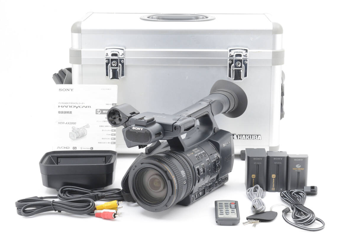 SONY ソニー HDR-AX2000 Handycam デジタルHDビデオカメラレコーダー #4853拍卖
