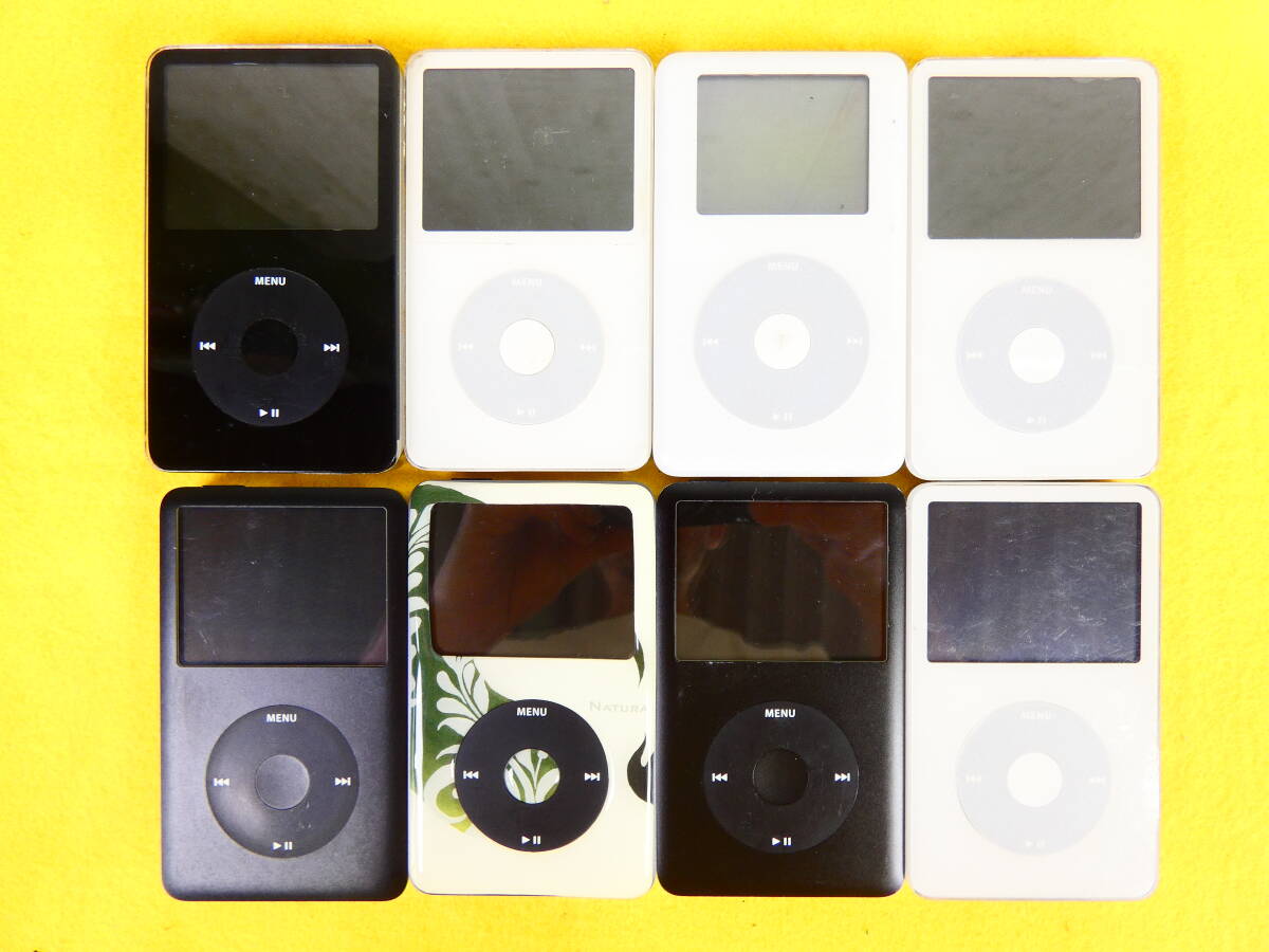 S) Apple アップル iPod classic 20GB/30GB/80GB/120GB 8台まとめ売り 音響機器 オーディオ ※ジャンク @60拍卖