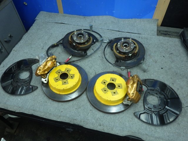 STI メッシュブレーキホース付 スバル純正OP brembo ブレンボ リア ブレーキキャリパー ディスクローター バックプレート BP5 レガシィ BL5拍卖
