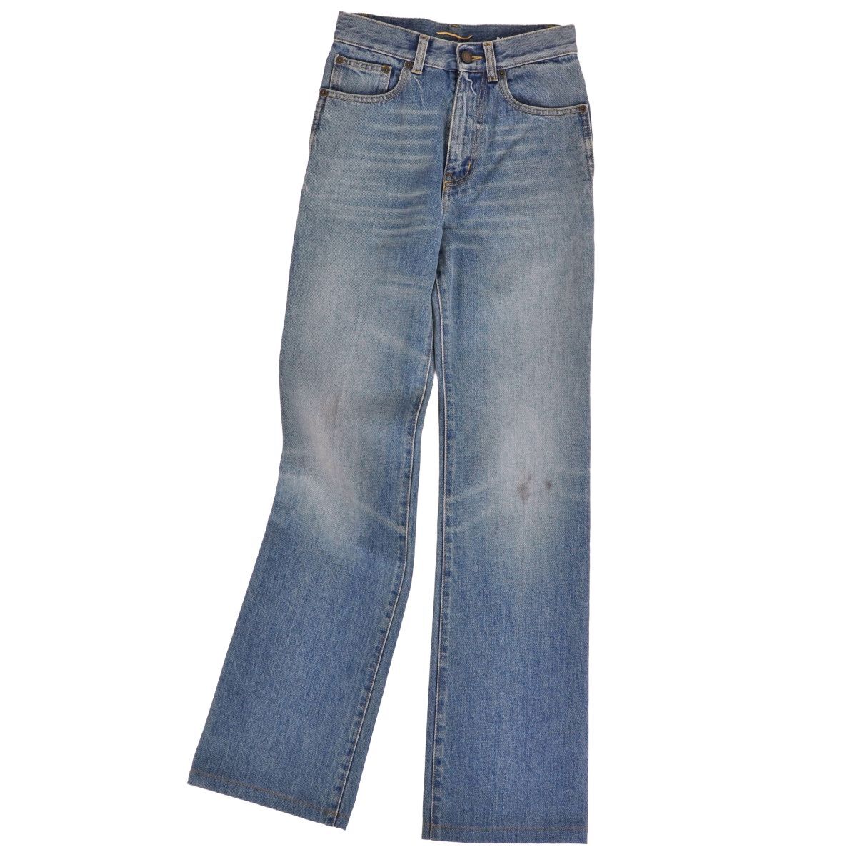 美品 サンローラン パリ SAINT LAURENT PARIS 2022 パンツ デニム ロングパンツ コットン ボトムス レディース 24 cd05ot-rm10r07921拍卖