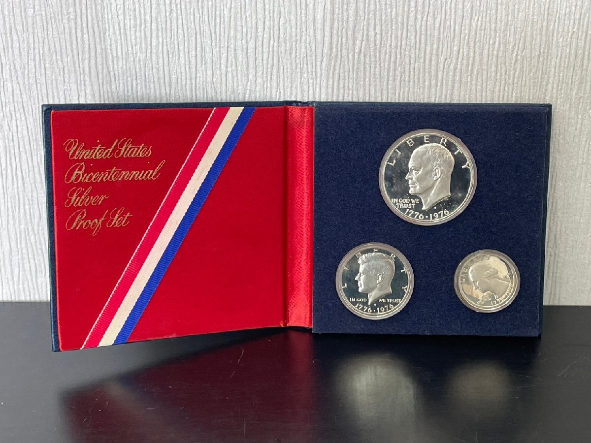 ● アメリカ 建国200年記念 記念メダル 銀貨セット プルーフ 1776-1976 貨幣 硬貨 コイン 記念 コレクション●拍卖