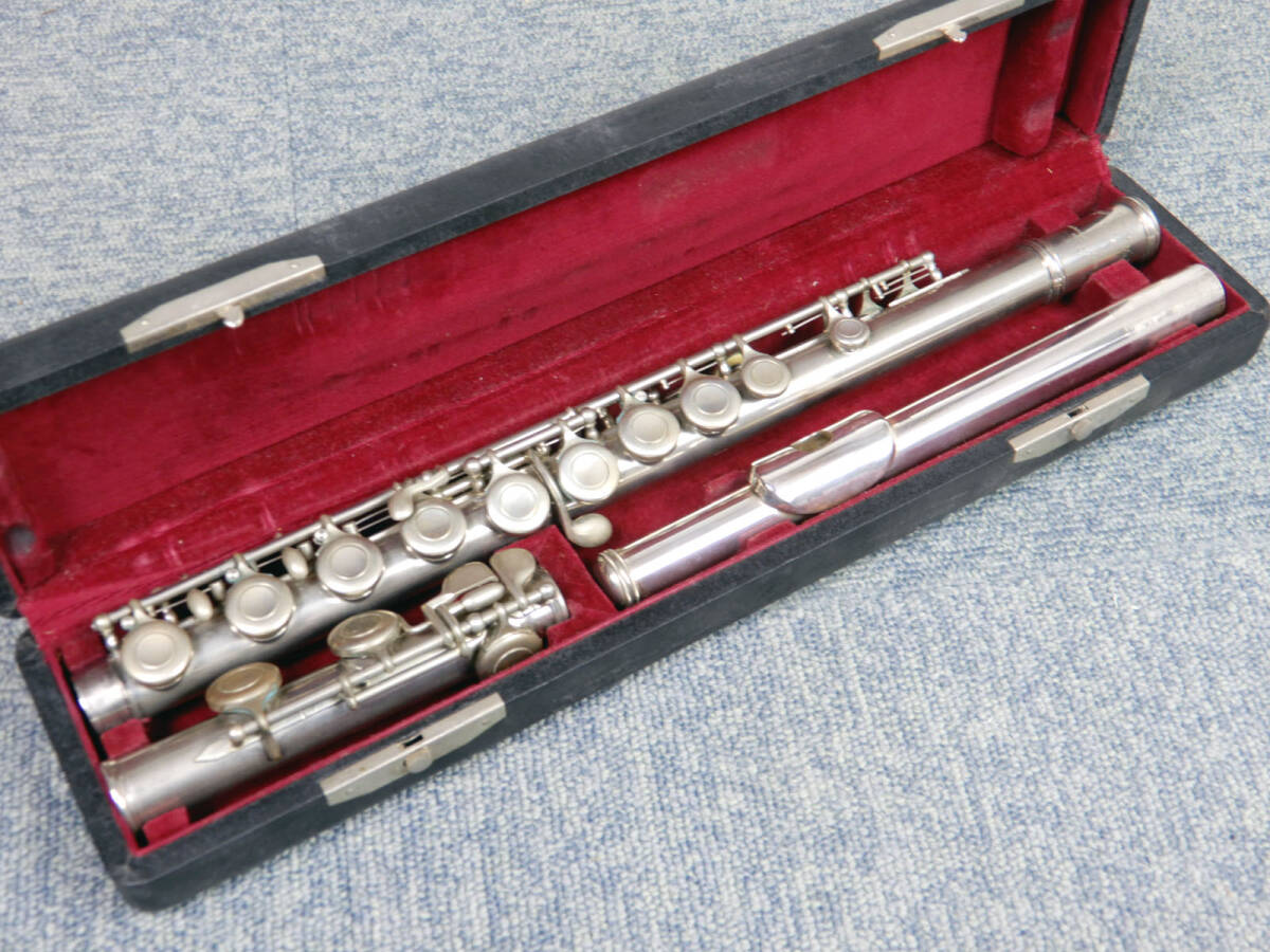 MURAMATSU FLUTE ◆ ムラマツフルート ケース付き ◆ 村松フルート 頭部管銀メッキ?銀製?拍卖