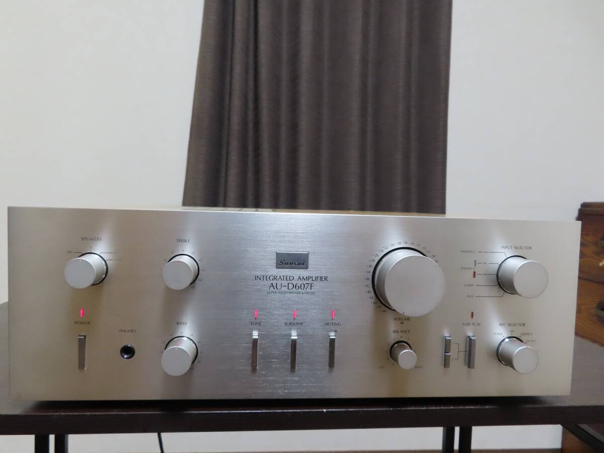 【メンテ済】SANSUI AU-D607F 山水電気 プリメインアンプ 動作品(可動部品完全分解整備品)拍卖