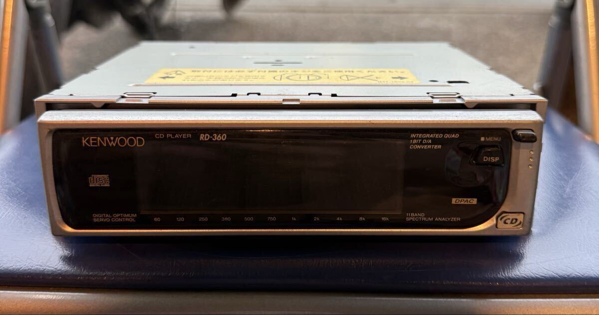 【当時物】KENWOOD RD-360 1DIN カーオーディオ(CD/MDプレイヤー) 動作未確認、ジャンク扱い拍卖