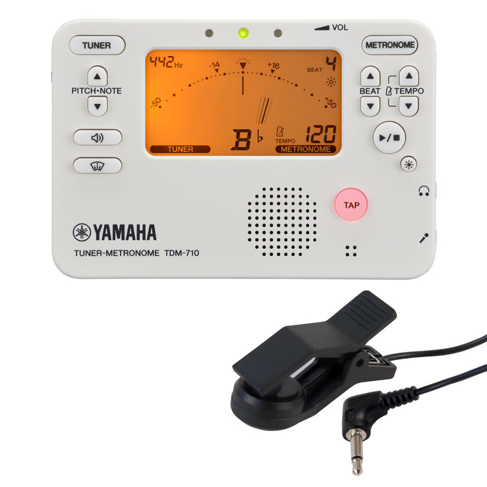 ヤマハ チューナーメトロノーム チューナー 吹奏楽 マイク付き TDM-710IV 管楽器 弦楽器 ブラスバンド オーケストラ YAMAHA拍卖