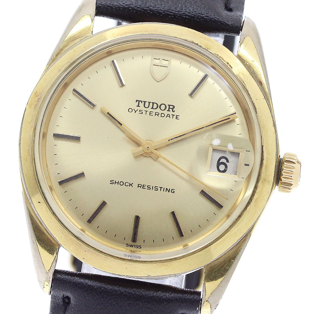 訳あり チュードル TUDOR オイスターデイト Cal.2423 手巻き メンズ _941107拍卖