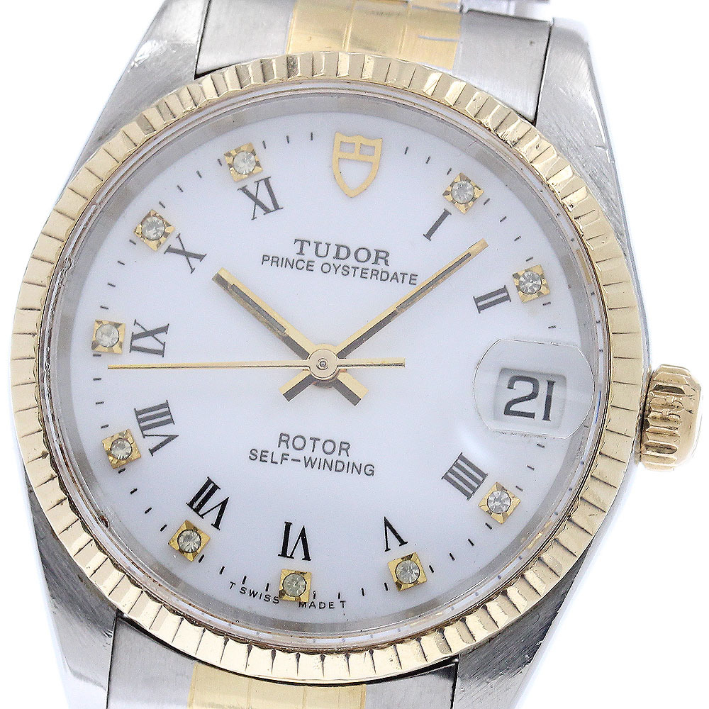 チュードル TUDOR 72033 プリンスオイスターデイト YGベゼル 10Pダイヤ 自動巻き ボーイズ _957066拍卖