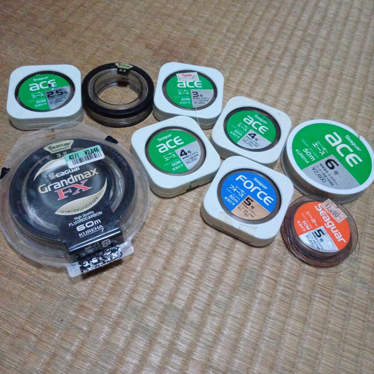 ハリス 2.5号~6号 残量様々 9点 仕掛け作り シーガー エース フォース GRANMAX 他 残量画像参照 他 釣具 j13586拍卖