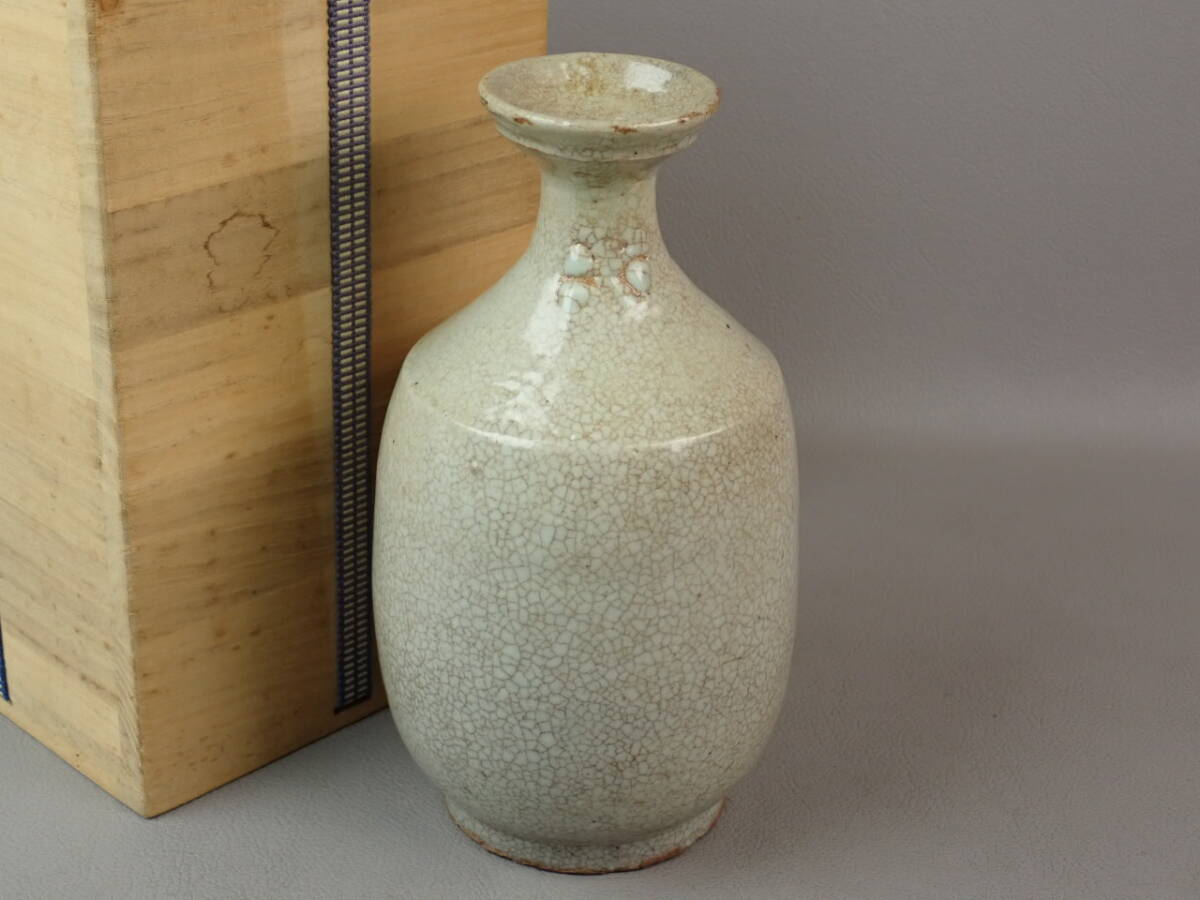 【骨董・茶道具】★李朝★★白磁堅手徳利 hk045yb 酒器 花道 華道 朝鮮美術拍卖