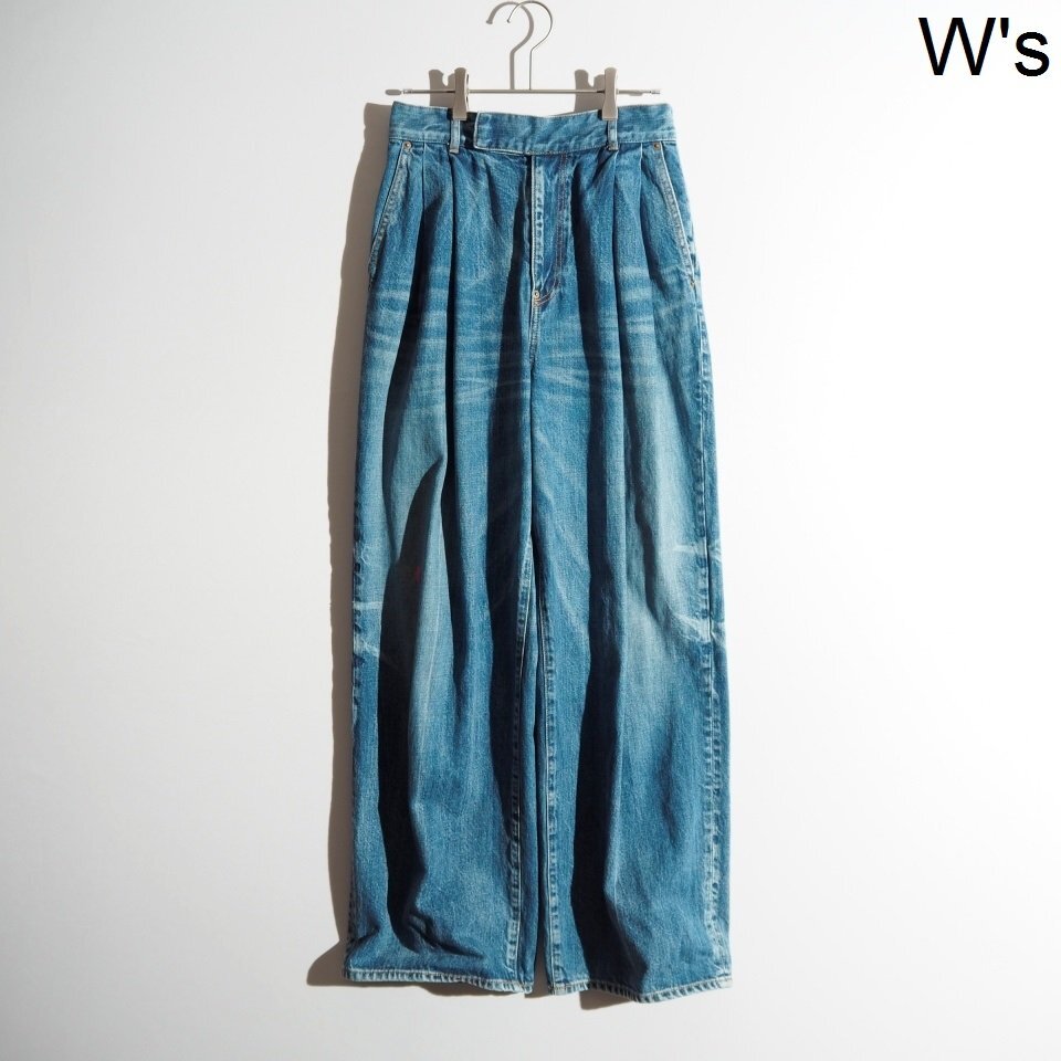 R9205P ▼UNDERCOVER アンダーカバー▼ 24AW 2タック ワイド デニムパンツ ブルー 2 / レディース ワイドパンツ シーズンレス mks拍卖