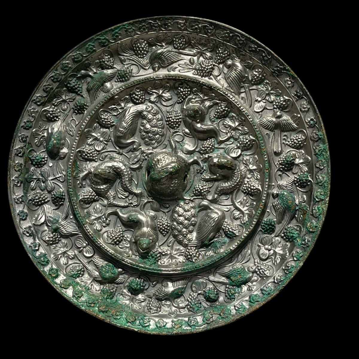中国古美術 時代物 唐物 青銅器 古美術 古銅鏡 古鏡 古玩 骨董 w18拍卖