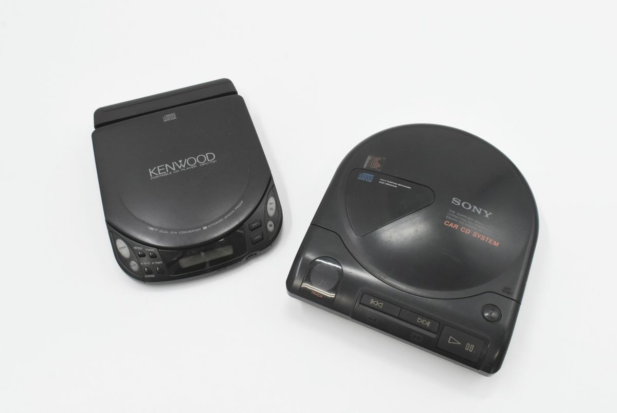 (1435S 0525H12) 1円~ ポータブルCDプレイヤー 2台セット SONY ソニー D-601 KENWOOD ケンウッド DPC-731 まとめて 【ジャンク品】拍卖