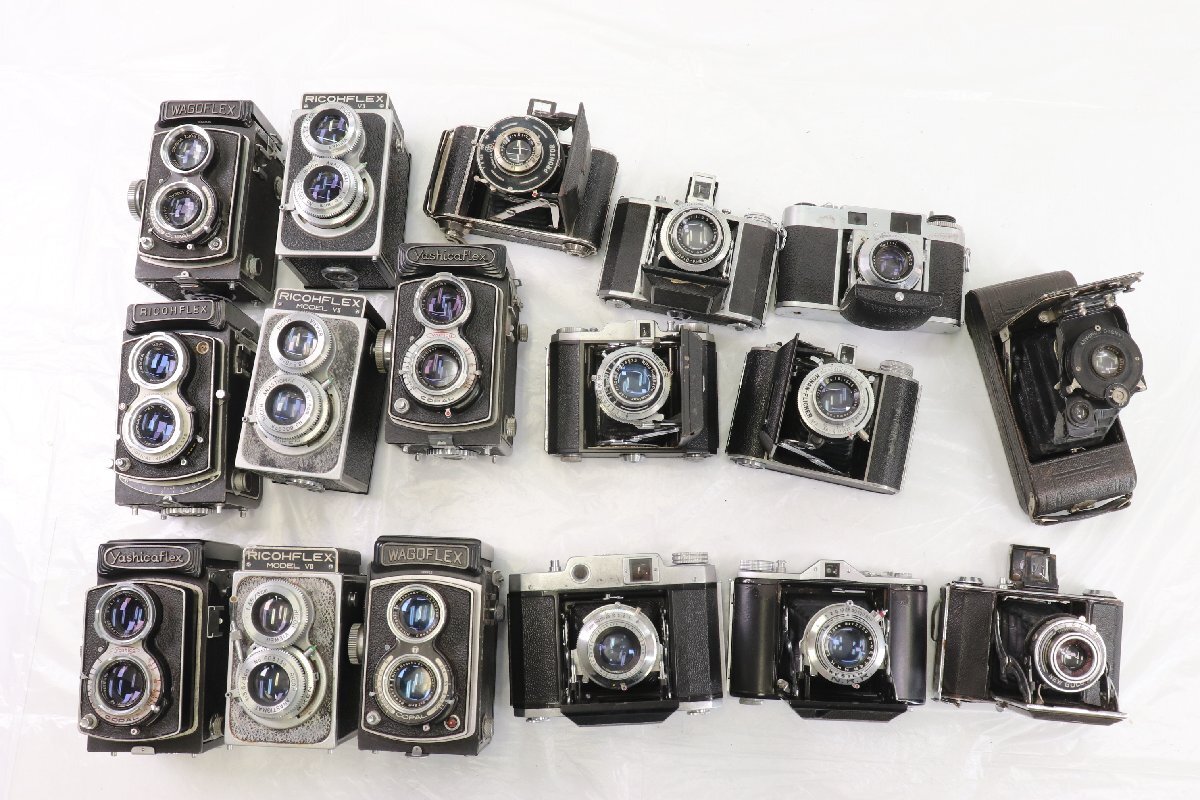 【17点】二眼レフ 蛇腹 中判 フィルムカメラ まとめ売り RICOH YASHICA FLEX MAMIYA 6 等 2477-Y拍卖