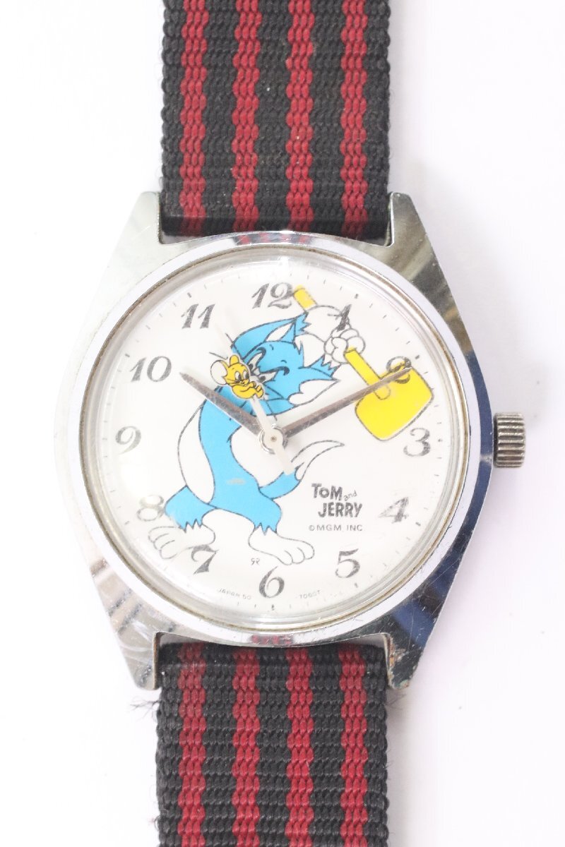 SEIKO DISNEY TIME セイコー ディズニータイム 5000-7000 トムとジェリー トムジェリ 手巻き 時計 アンティーク 稼働品 2034-HA拍卖