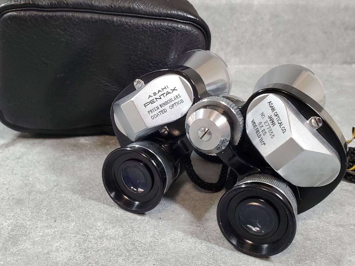 【キレイ】 PENTAX ペンタックス 6×25 WIDE FIELD 11.0° 双眼鏡 #A11拍卖