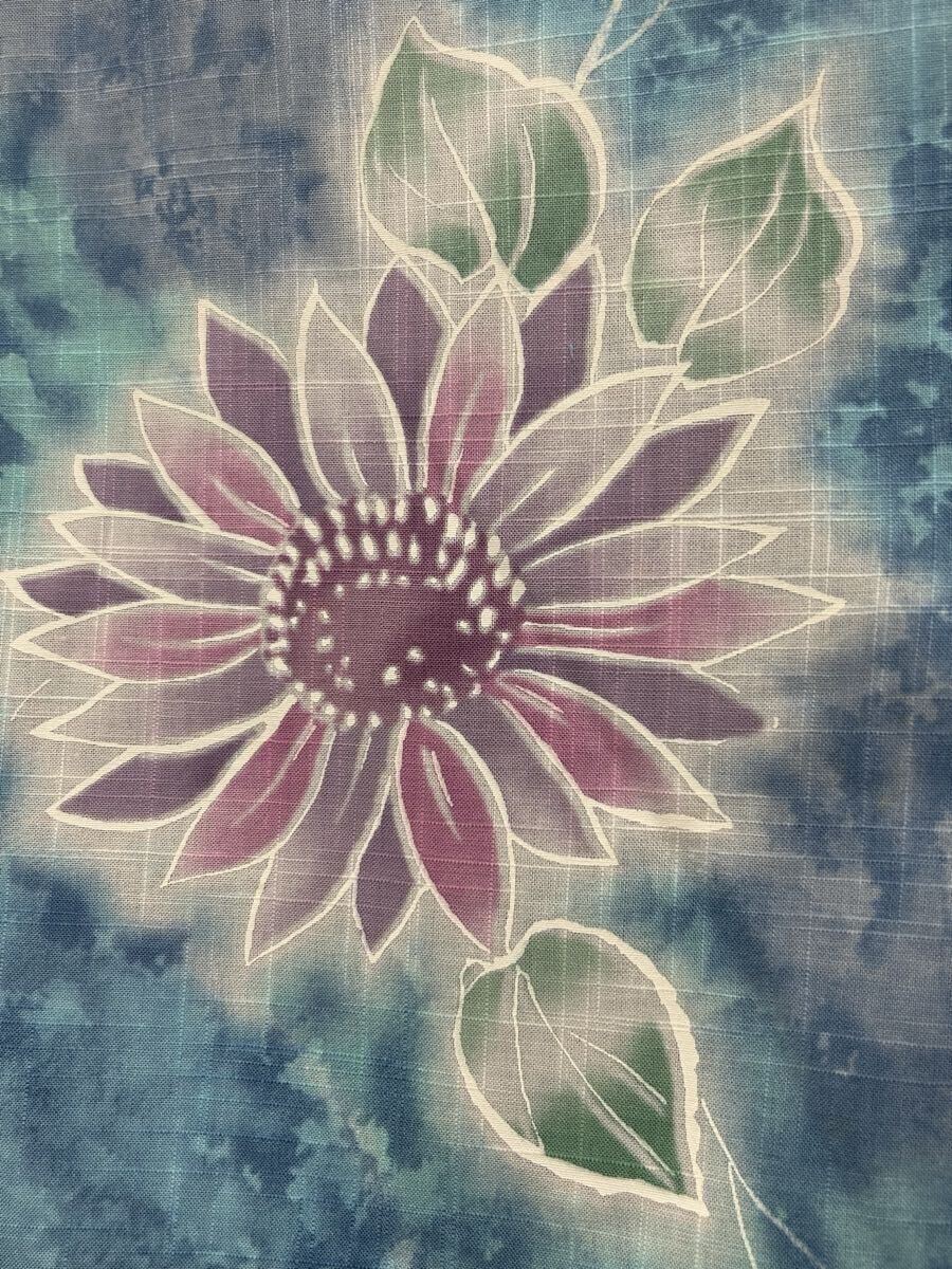 Rose...浴衣 水色系 花模様 和服 和装 拍卖