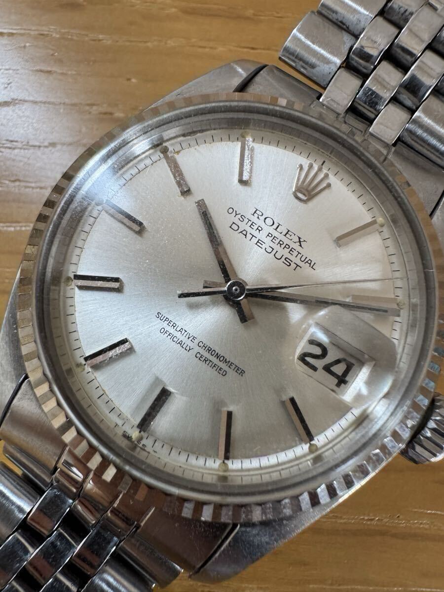 ロレックス オイスターパーペチュアル デイトジャスト Ref.1601 Cal.1570 巻ブレス 稼動品拍卖