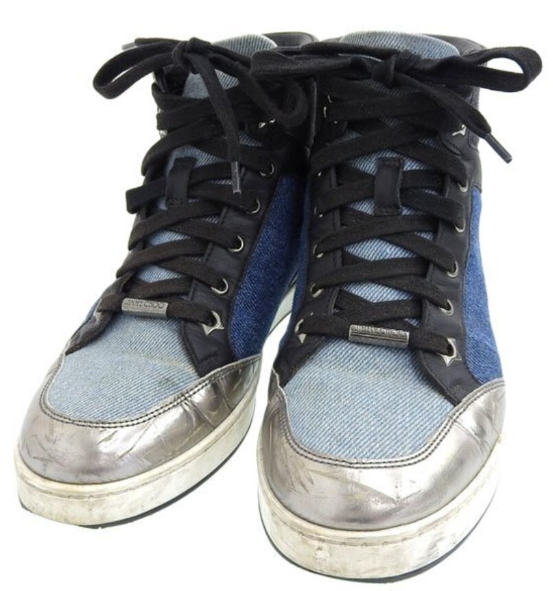 ジミーチュウ JIMMY CHOO キャンバス ハイカット スニーカー拍卖