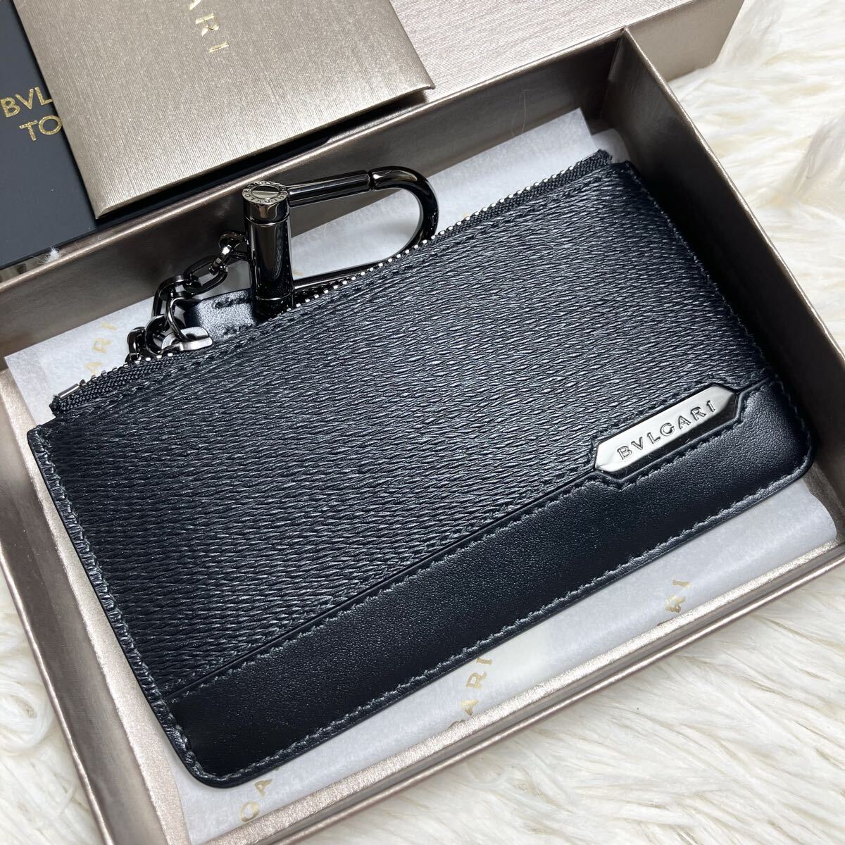 【未使用】BVLGARI ブルガリ フラグメントケース コインケース カードケース 購入証明付 付属品完備拍卖