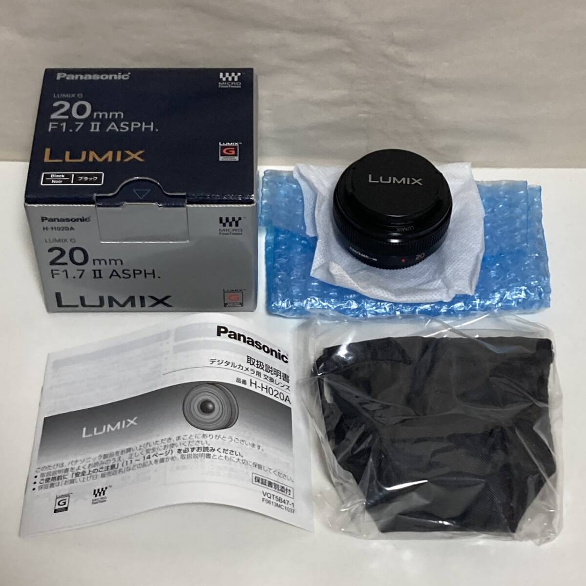 Panasonic LUMIX G 20mm F1.7 II ASPH. H-H020A ブラック マイクロフォーサーズ 大口径 単焦点レンズ パナソニック拍卖