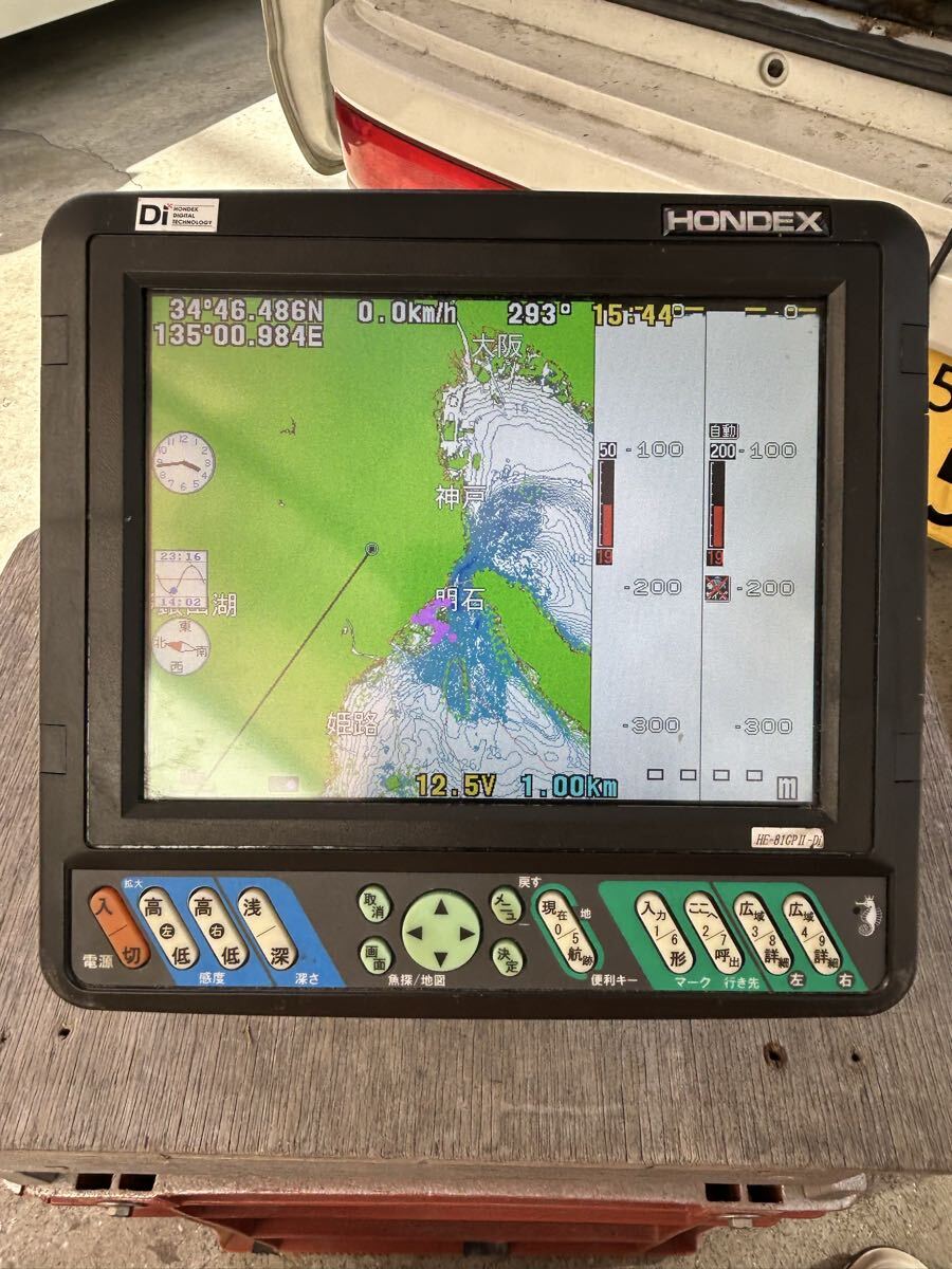 HONDEX GPS魚群探知機 HE-81GPII-Di拍卖