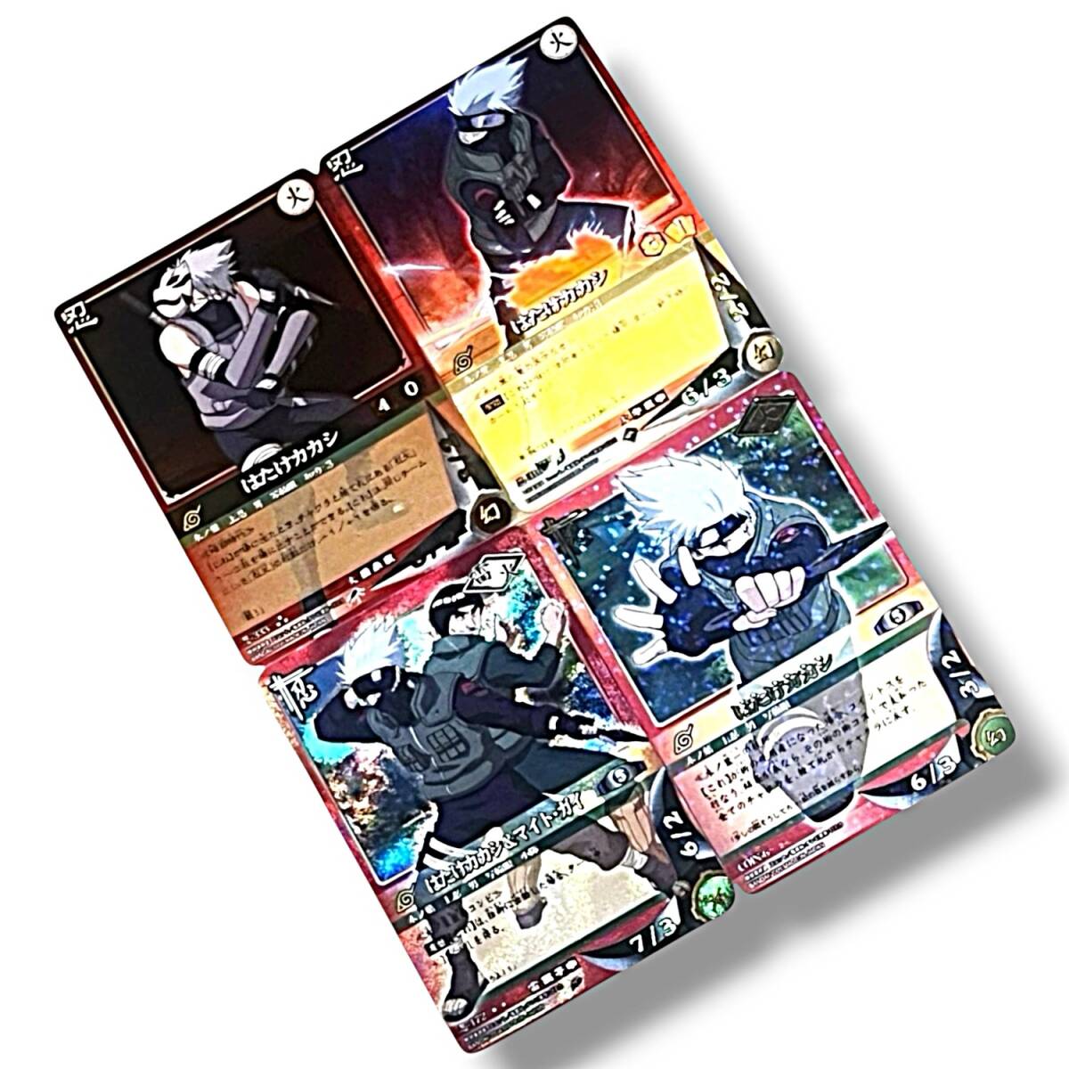 NARUTO カードゲーム 忍-333 忍-316 忍-172 COIN-6 4枚まとめて はたけカカシ UR SR バンダイ ナルト 1円~ ★99拍卖