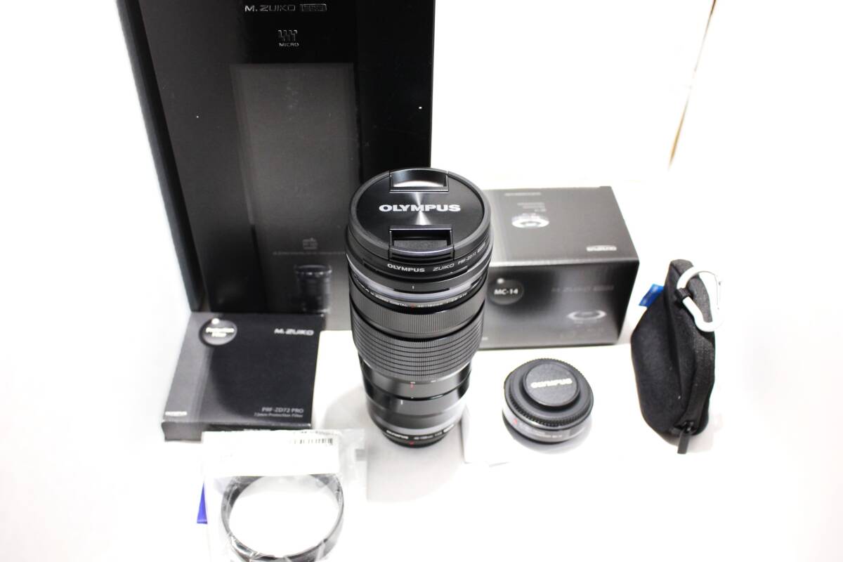 【新品級/使用数回】OLYMPUS 40-150mm F2.8 PRO MC-14 テレコンキット フィルター等付属 極上美品拍卖