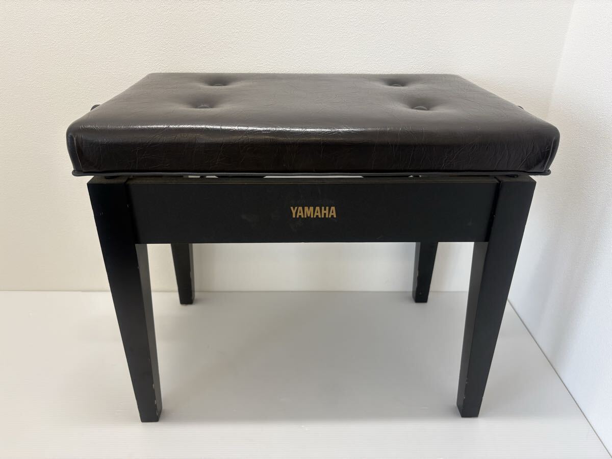 (0518k2) YAMAHA ヤマハ ピアノ椅子 ピアノイス ブラック 高低自在椅子拍卖
