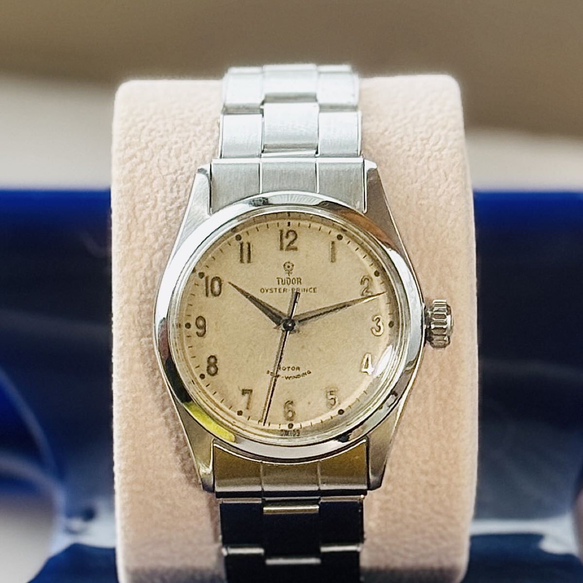 【ビンテージ】TUDOR 初代 オイスタープリンス 1950年代 Ref.7909 OH済み【青針】リベットブレス 7205 FF57 手巻き デイトナ ROLEX拍卖