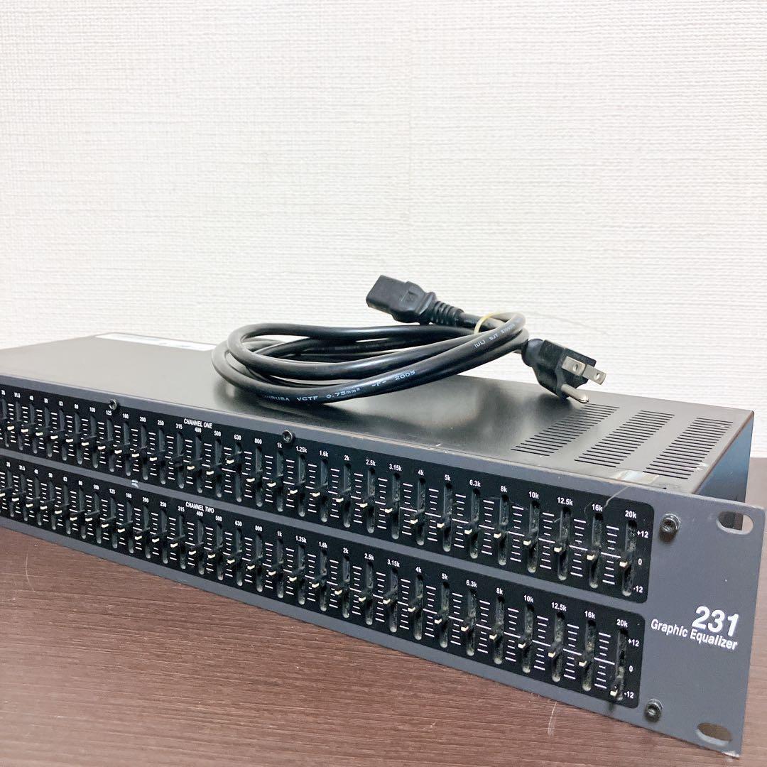 【ジャンク】動作確認済 dbx 231graphic equalizer グラフィックイコライザー拍卖