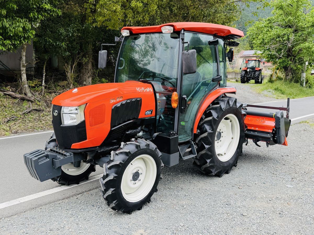 ■クボタトラクター■KUBOTASL60■60馬力■4WD■ハイスピード■使用時間 750H■クボタロータリー型式:RM22S拍卖